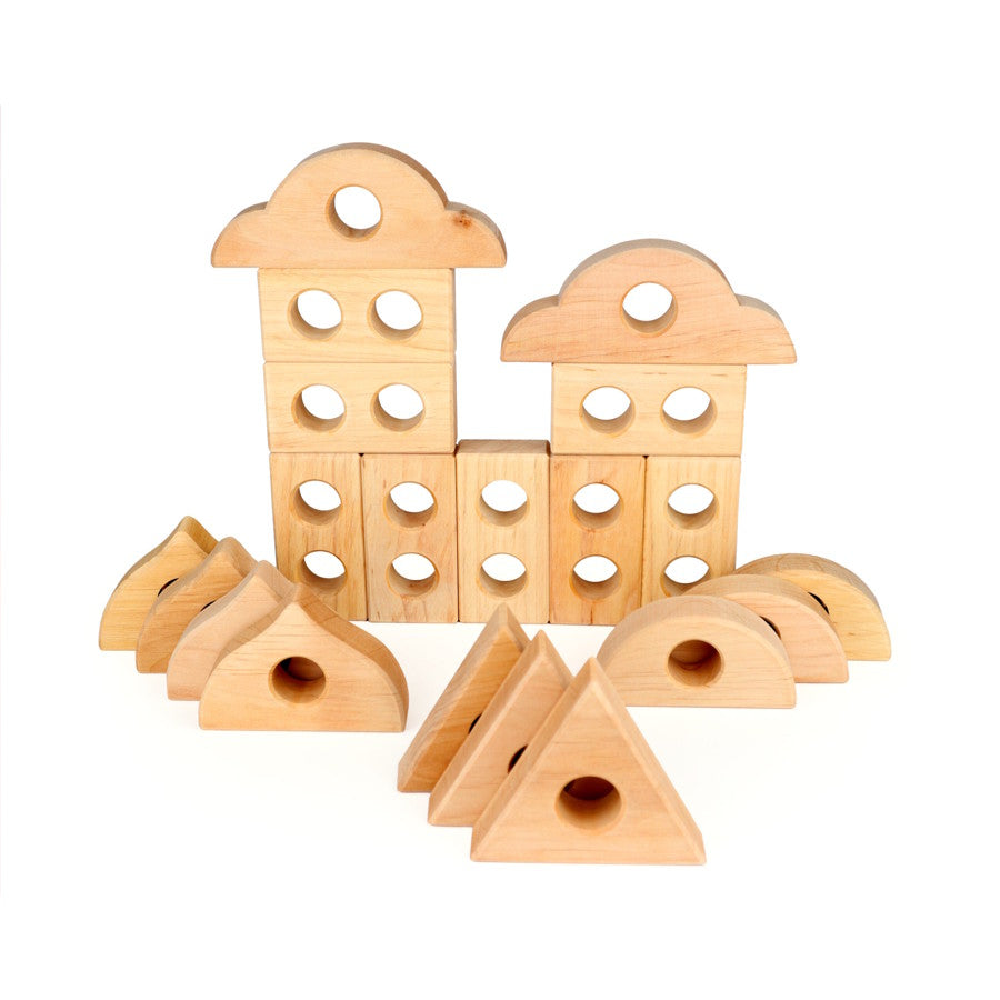 Bauspiel | Peephole Blocks 20 Pieces at Milk Tooth Australia