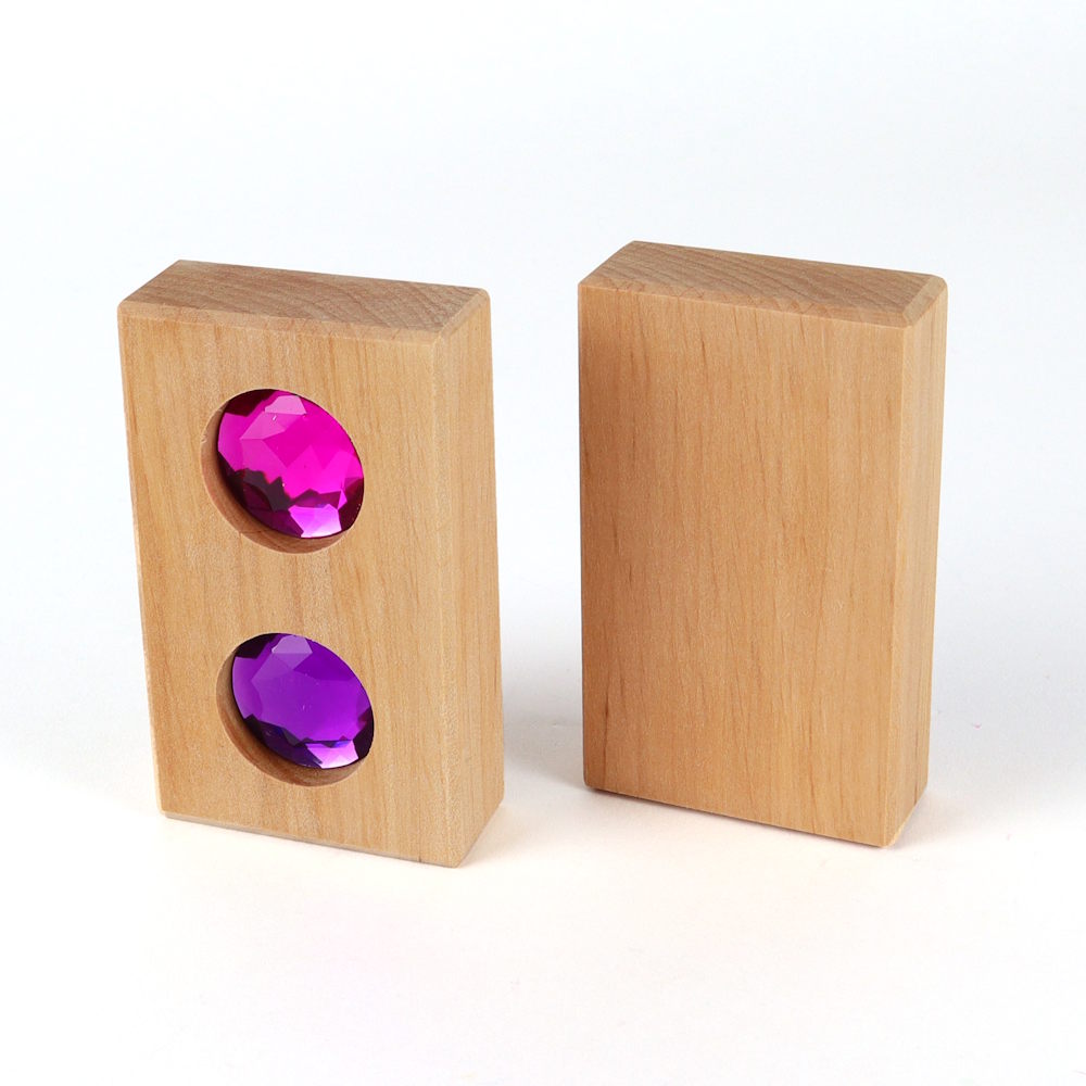 Bauspiel | Glitter Roofs | 12 Gem Block Shapes