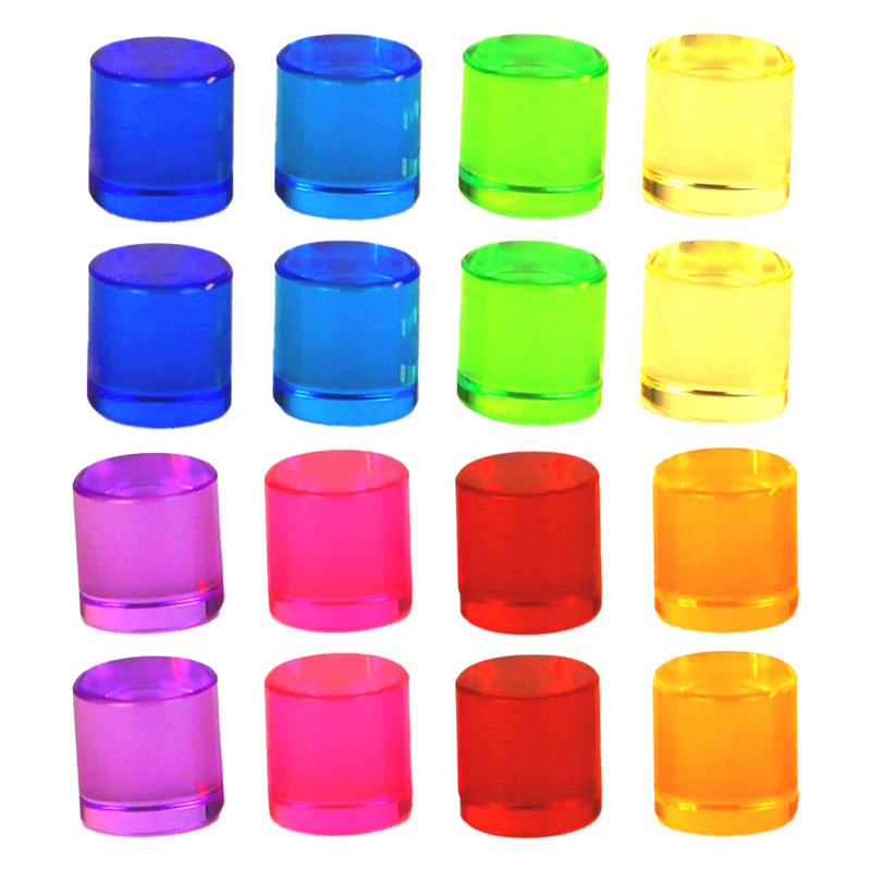 Bauspiel | Lucent Cylinders 16 Pieces at Milk Tooth Australia