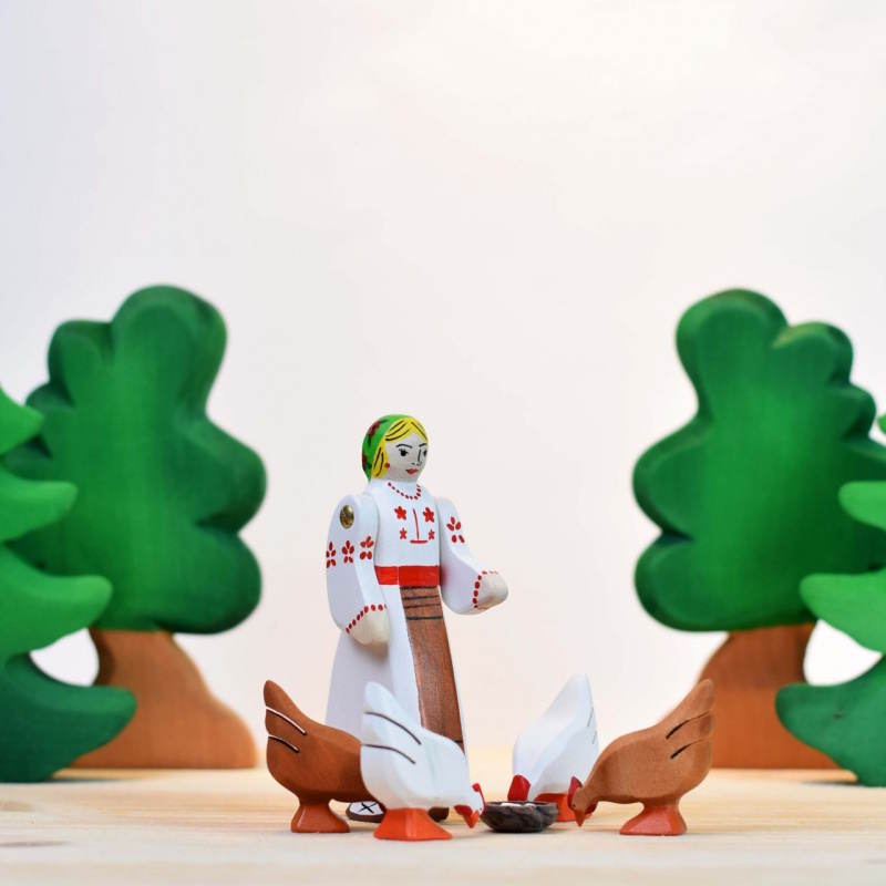 Bumbu Toys Brown Hen at Milk Tooth Australia