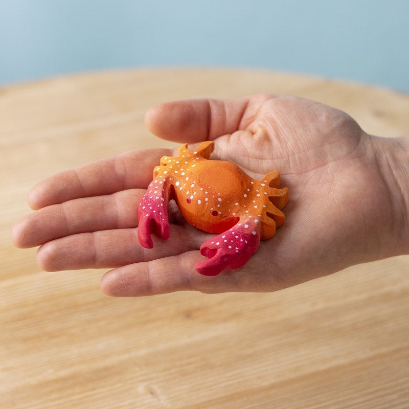 Bumbu Toys Crab wooden toy at Milk Tooth Australia