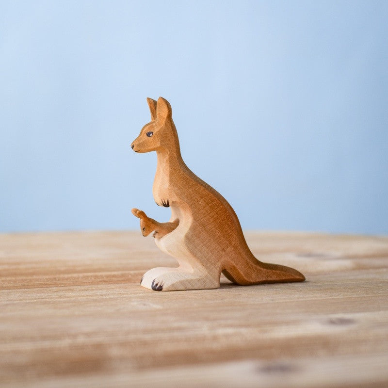 Bumbu Toys Kangaroo Mama and Joey at Milk Tooth Australia