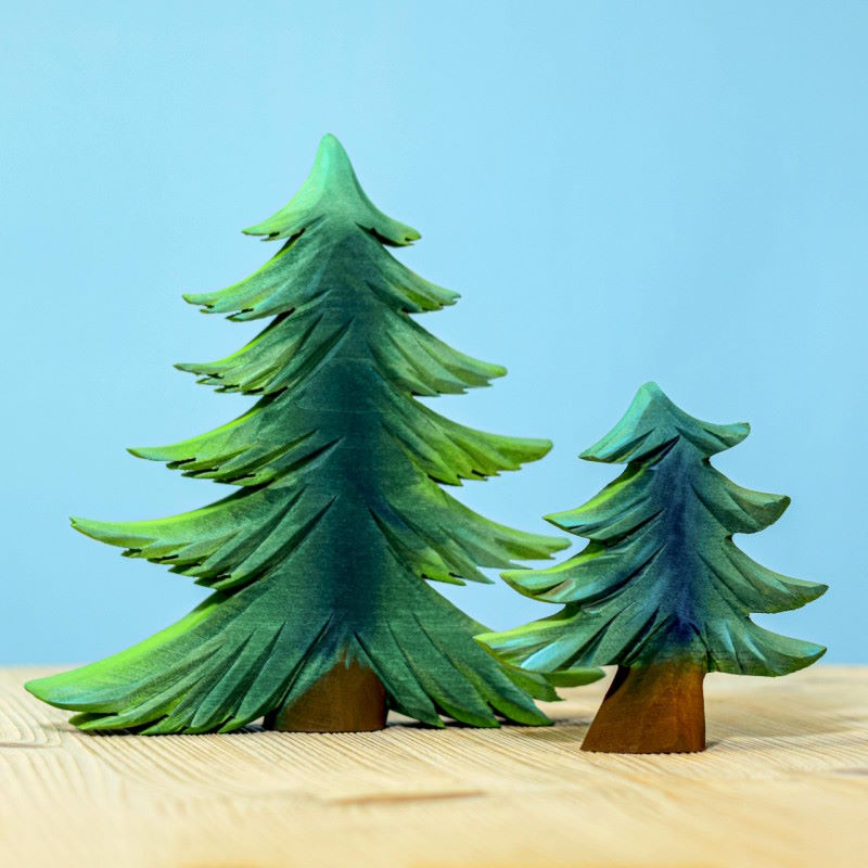 Bumbu Toys Small Fir Tree wooden toy at Milk Tooth Australia