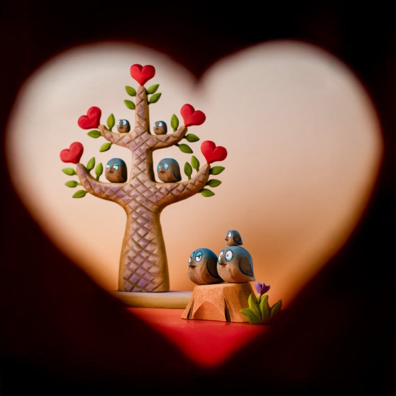 Bumbu Toys | Love Chirps Birds Small Set of 2 at Milk Tooth Australia