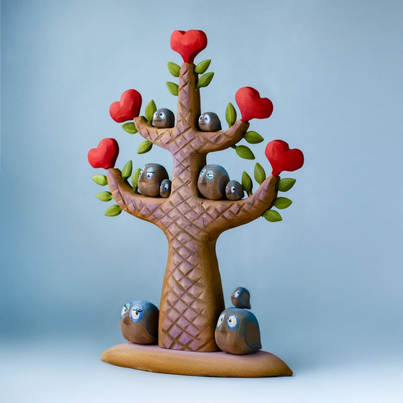 Bumbu Toys | Love Chirps Birds Small Set of 2 at Milk Tooth Australia