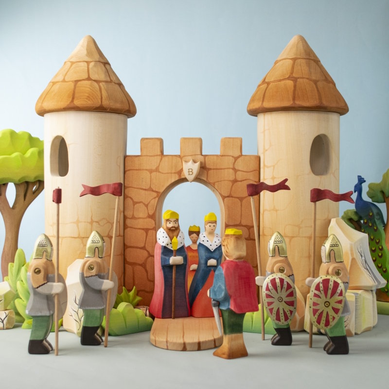 Bumbu Toys Princess wooden toy figurine at Milk Tooth Australia