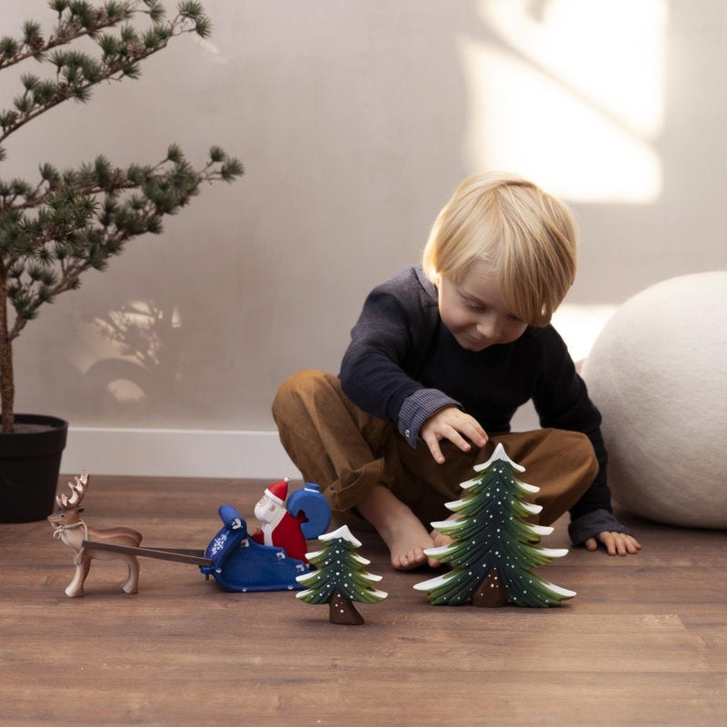 Bumbu Toys | Santa Claus Sleigh & Reindeer at Milk Tooth Australia