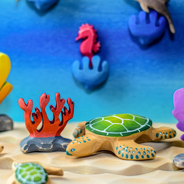Bumbu Toys | Red Coral at Milk Tooth Australia