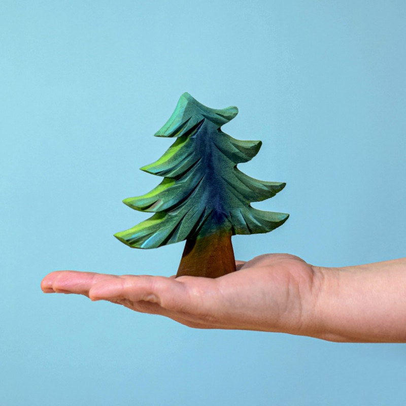 Bumbu Toys Small Fir Tree wooden toy at Milk Tooth Australia