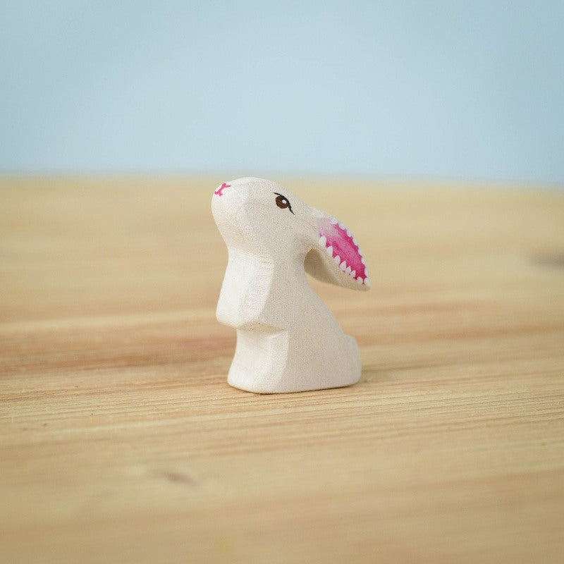 Bumbu Toys | White Baby Rabbit Curious at Milk Tooth Australia