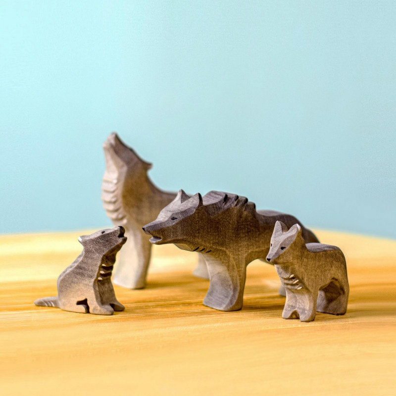 Bumbu Toys | Wolf Cub Sitting at Milk Tooth Australia