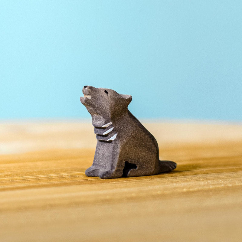 Bumbu Toys | Wolf Cub Sitting at Milk Tooth Australia