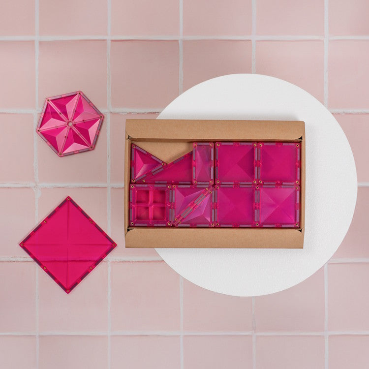 Connetix Tiles Charity Pack Pink 20 Pieces for breast cancer research at Milk Tooth Australia