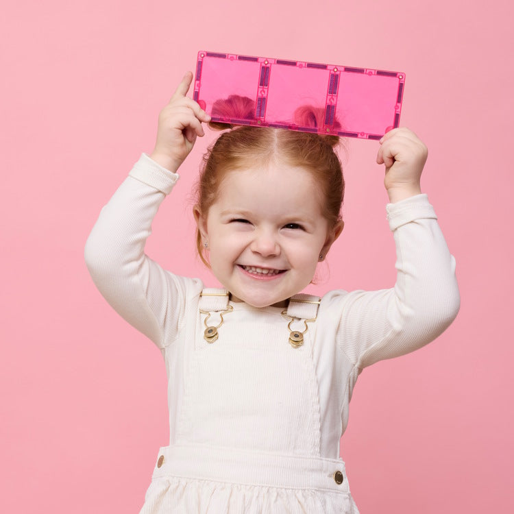 Connetix Tiles Charity Pack Pink 20 Pieces for breast cancer research at Milk Tooth Australia