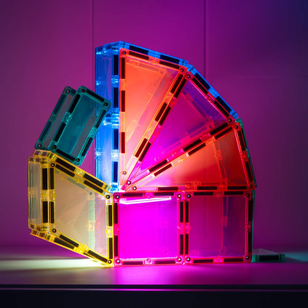 Connetix Tiles | 30 Piece Light Rocket Pack at Milk Tooth Australia