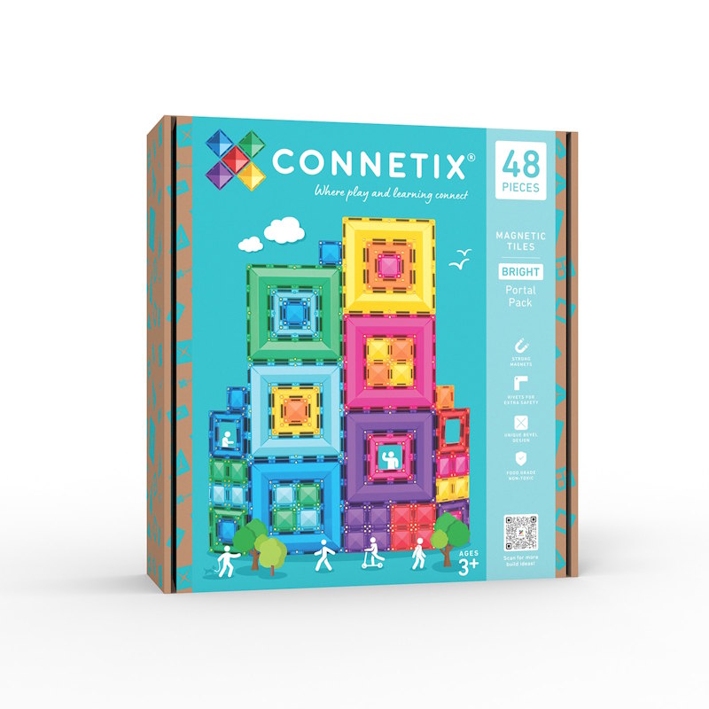 Connetix Tiles | Pastel Portal Pack 48 Pieces