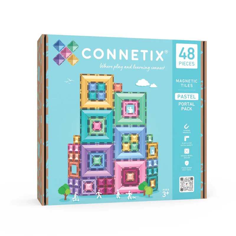 Connetix Tiles | Pastel Portal Pack 48 Pieces