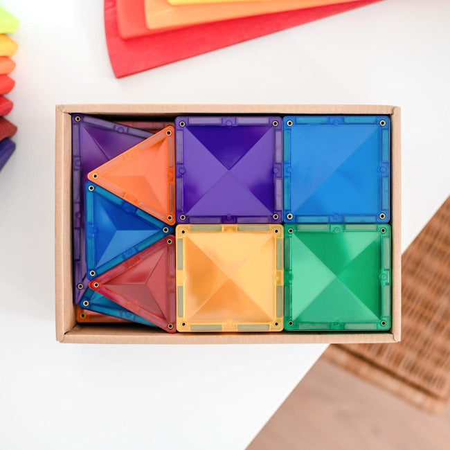 Connetix Tiles | 60 Piece Rainbow Starter Set PRE-ORDER at Milk Tooth