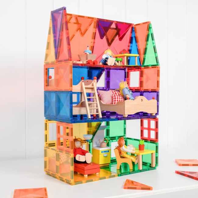 Connetix Tiles | 60 Piece Rainbow Starter Set PRE-ORDER at Milk Tooth
