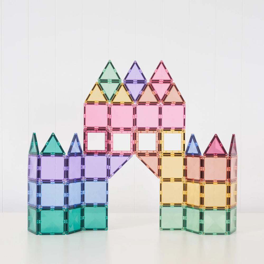 Connetix Tiles 104 Piece Pastel Creative Pack at Milk Tooth Australia