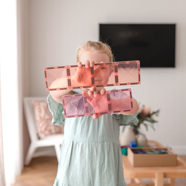 Connetix Tiles | 24 Piece Pastel Rectangle Pack at Milk Tooth Australia