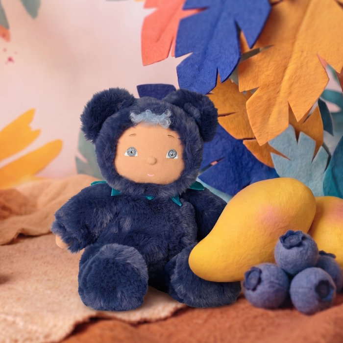 Dinkum Dolls by Olli Ella | Cozy Day Dinkum Blueberry Bear