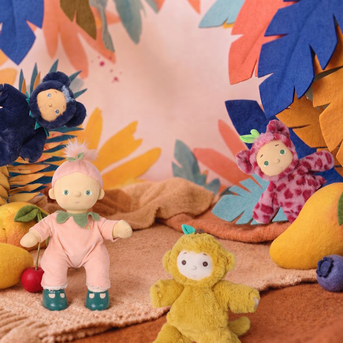 Dinkum Dolls by Olli Ella | Cozy Day Dinkum Cherry Cheetah