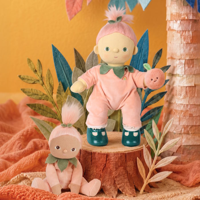Dinkum Dolls by Olli Ella | Peach Outfit Set