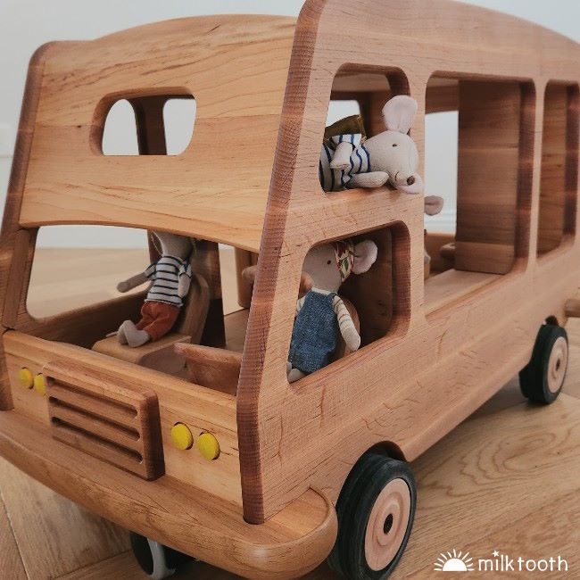 Drewart Camper Van Maileg Mice copyright Milk Tooth Australia
