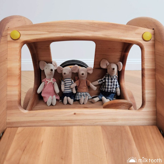 Drewart Car wooden toy copyright at Milk Tooth Australia