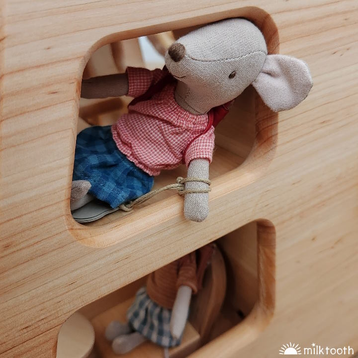 Drewart | Truck with Trailer and Maileg Mice copyright Milk Tooth Australia
