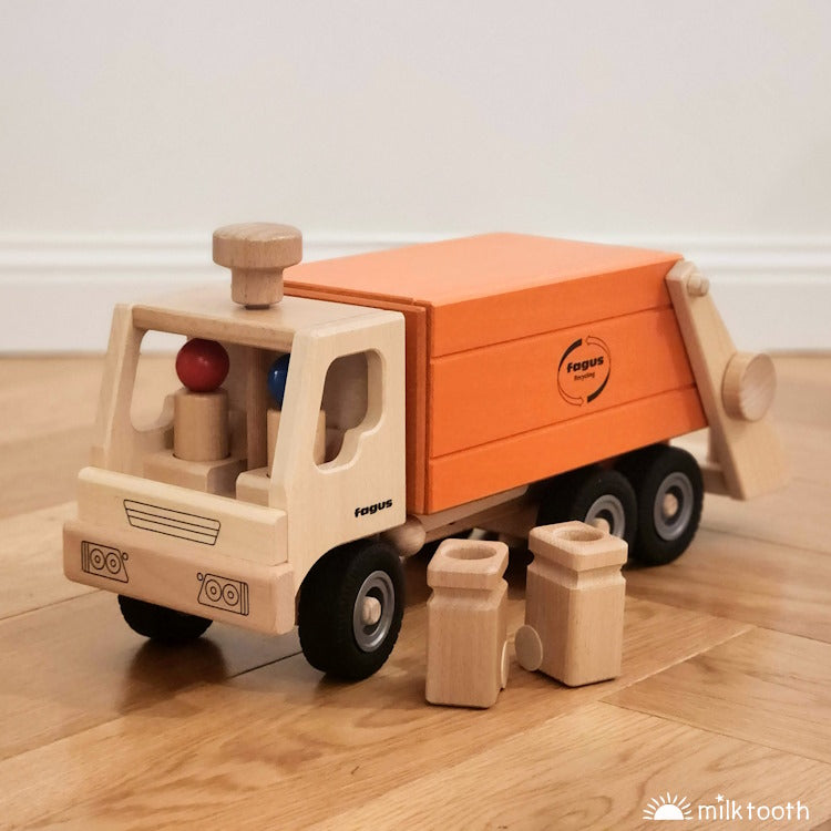 Fagus | Limited Edition Orange Garbage Truck at Milk Tooth