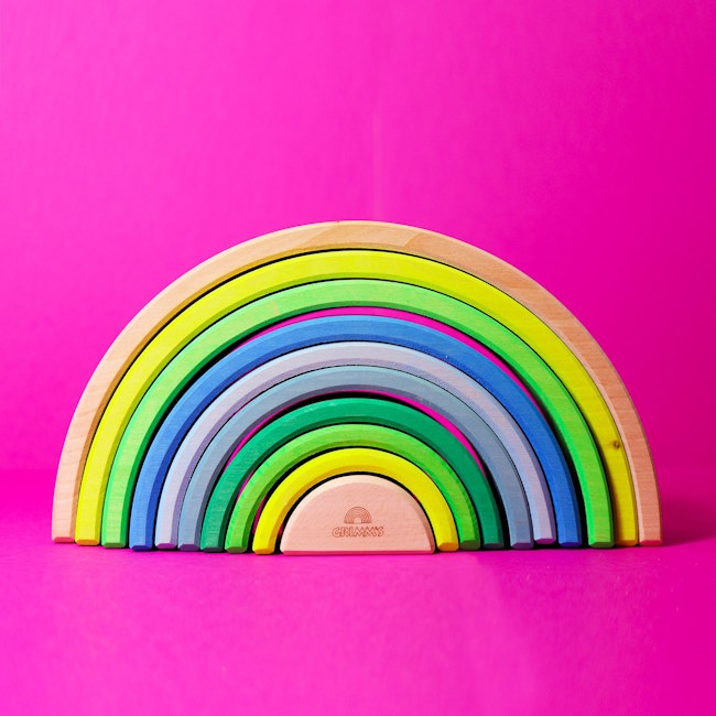 Grimm's | Rainbow Neon Green at Milk Tooth