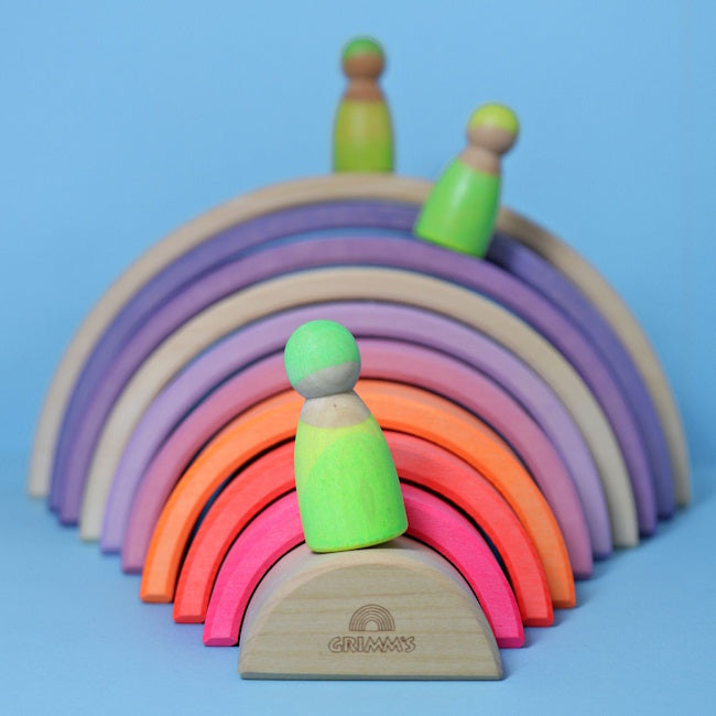 Grimm's | Rainbow Neon Pink at Milk Tooth