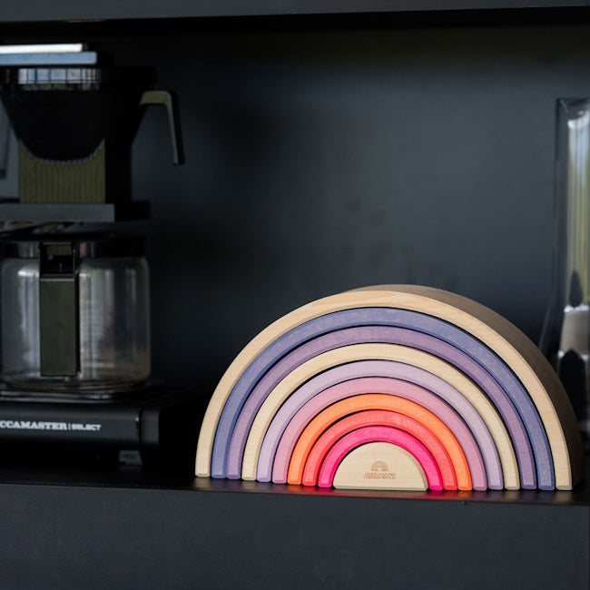 Grimm's | Rainbow Neon Pink at Milk Tooth