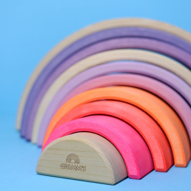 Grimm's | Rainbow Neon Pink at Milk Tooth