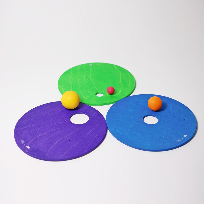 Grimm's x Stapelstein | Rolling Discs Rainbow Classic Cool SET ASIDE at Milk Tooth Australia