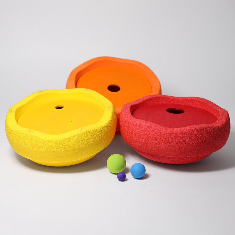 Grimm's x Stapelstein | Rolling Discs Rainbow Classic Warm  SET ASIDE at Milk Tooth Australia