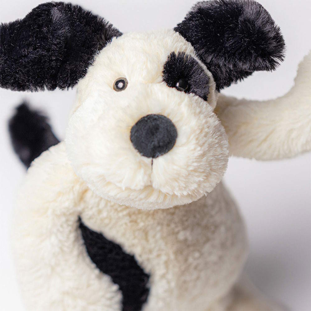 Jellycat Bashful Black & Cream Puppy at Milk Tooth Australia