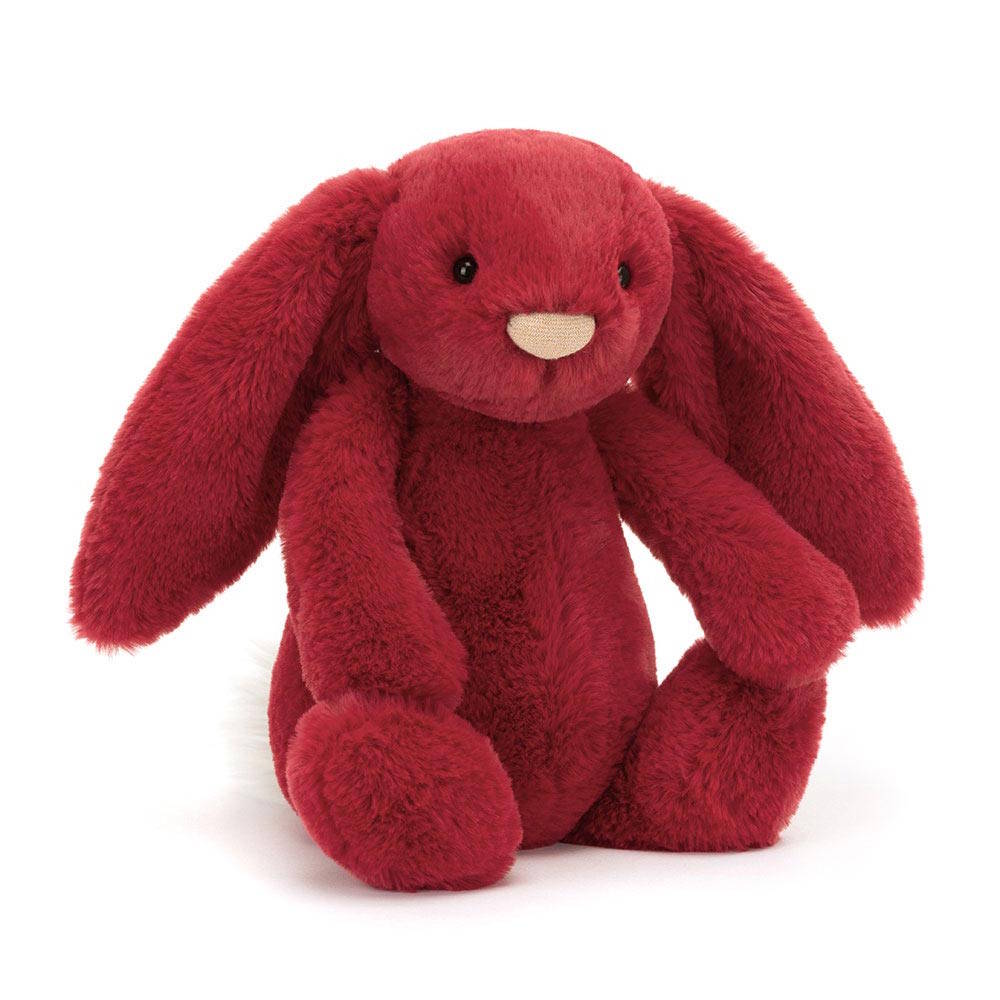 Jellycat Bashful Luxe Bunny Scarlett Medium at MIlk Tooth Australia
