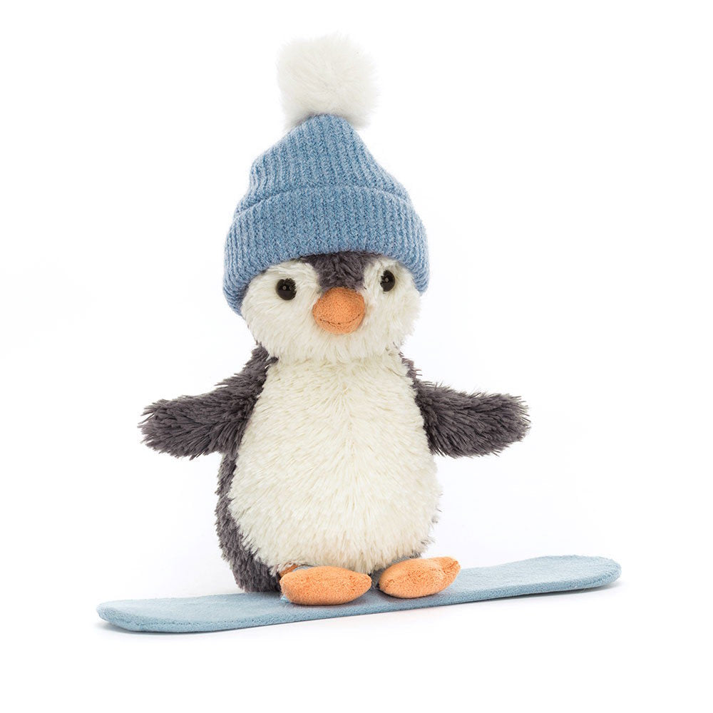 Jellycat | Peanut Penguin Snowboarding at Milk Tooth Australia