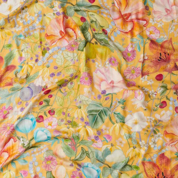 Kip and Co | Bamboo Baby Swaddle | Abundance Marigold at Milk Tooth