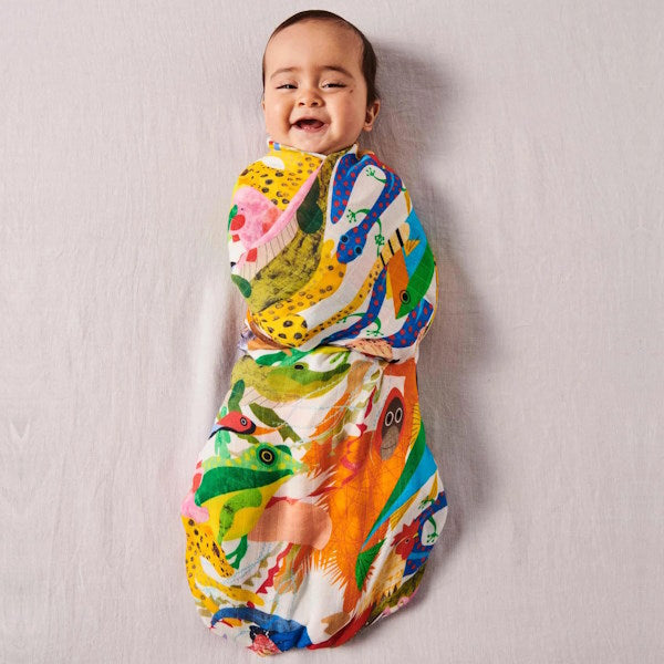 Kip and Co | Bamboo Baby Swaddle | All Creatures Great & Small at Milk Tooth
