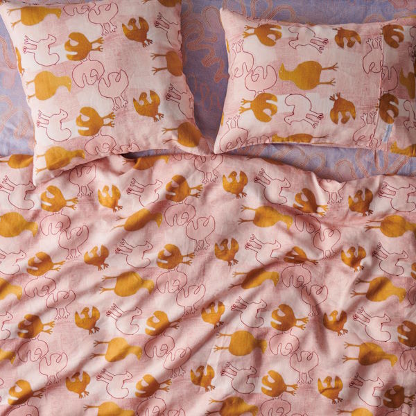 Kip and Co x Ernabella Arts | Tjulpu Kulunypa Linen European Pillowcases 2P Set at Milk Tooth
