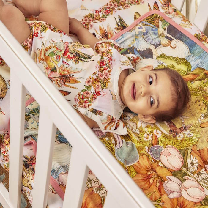 Kip and Co x Fairyland | Organic Cotton Snuggle Blanket Fairy Garden