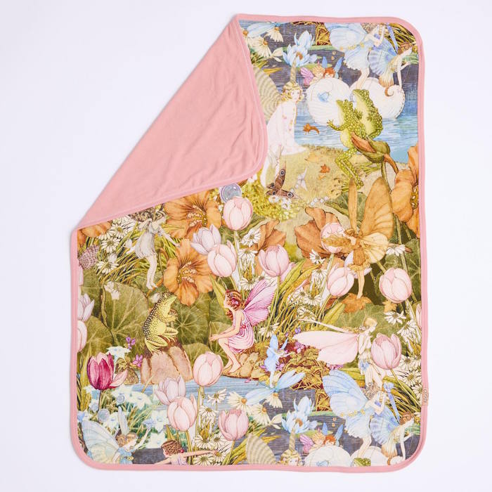 Kip and Co x Fairyland | Organic Cotton Snuggle Blanket Fairy Garden