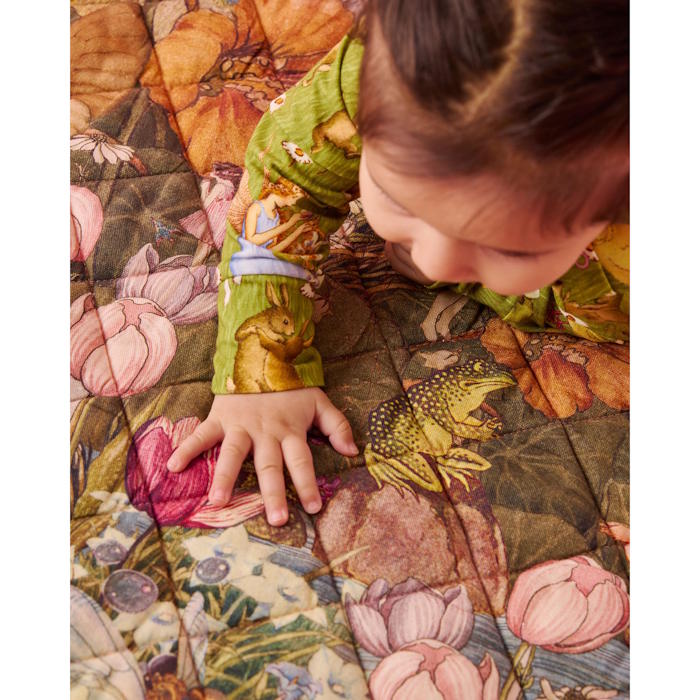Kip and Co x Fairyland | Quilted Baby Playmat Fairy Garden