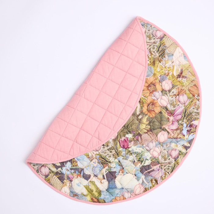 Kip and Co x Fairyland | Quilted Baby Playmat Fairy Garden