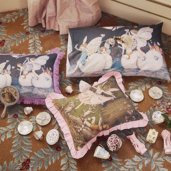 Kip and Co x Fairyland | Frill Cushion Rabbit Dance