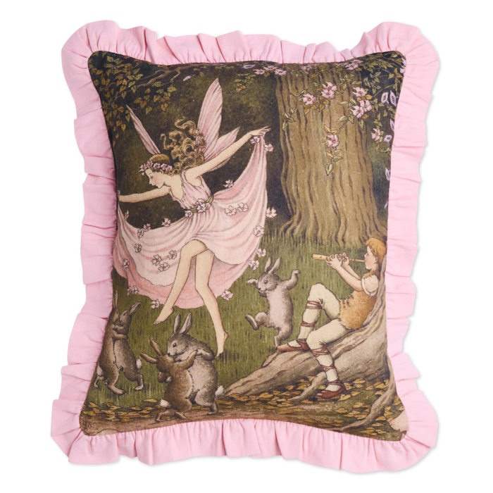 Kip and Co x Fairyland | Frill Cushion Rabbit Dance